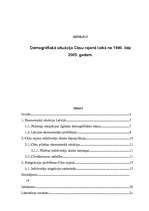 Referāts 'Demogrāfiskā situācija Cēsu rajonā laikā no 1990. līdz 2005. gadam', 1.