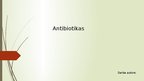 Prezentācija 'Antibiotikas', 1.