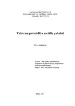 Diplomdarbs 'Valsts un pašvaldību sociālie pabalsti', 1.