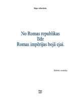Konspekts 'No Romas Republikas līdz Romas impērijas bojāejai', 1.