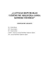 Referāts 'Latvijas Republikas Uzņēmumu reģistra loma komerctiesībās', 1.