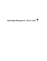 Referāts 'Knowledge Management', 1.