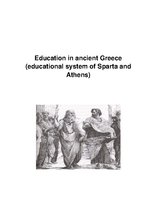 Eseja 'Education in Ancient Greece ', 1.