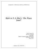 Konspekts 'Myth in Eliot's "The Wasteland"', 1.