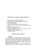 Referāts 'Ergonomic Guidelines for Arranging a Computer Workstation', 4.