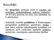 Prezentācija 'Fizioterapeitu profesionālās darbības aspekti un pacientu vērtējums par fizioter', 15.