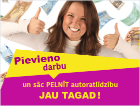 Pievieno darbus un pelni!