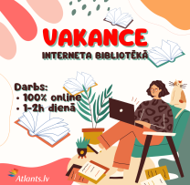 Vakance: Klientu apkalpošanas speciālists/-e (attālināti 1-2h dienā)