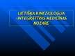 Prezentācija 'Lietišķā kinezioloģija - integratīvās medicīnas nozare', 1.