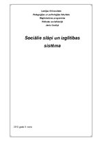 Referāts 'Sociālie slāņi un izglītības sistēma', 1.