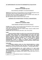 Paraugs 'Diferenciālvienādojumu tuvināta atrisināšana', 1.