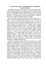 Eseja 'Livonijas kristianizācija - vardarbīga pakļaušana vai iekļaušanās Eiropas kultūr', 1.