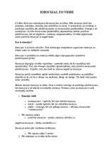 Konspekts 'Emocijas, to veidi', 1.