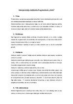 Eseja 'Darba analīze - interpretācija fragmentam "Zelts"', 1.