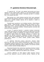 Referāts 'Literatūra Rietumeiropā 17.gadsimtā', 1.