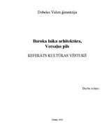 Referāts 'Baroka laika arhitektūra, Versaļas pils', 1.