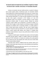 Eseja 'Humanitārās intervences nozīme starptautisko humanitāro tiesību sistēmā un piemē', 1.
