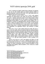 Eseja 'NATO aktīvās operācijas 2008.gadā', 1.