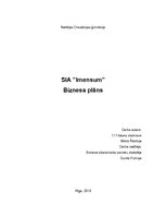 Biznesa plāns 'Biznesa plāns auskaru veikalam/darbnīcai', 1.