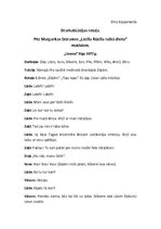 Konspekts 'Lācīša Rūcīša raibā diena', 1.