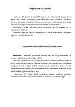 Referāts 'Uzņēmuma SIA "Riveta" darbinieku motivēšanas plāns', 2.