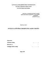 Diplomdarbs 'Sociālās attīstības prioritātes Saldus pilsētā', 1.
