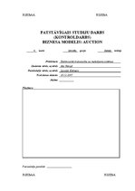 Referāts 'Biznesa modelis: izsoles', 1.