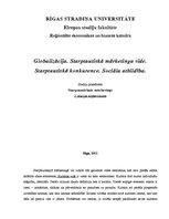 Konspekts 'Globalizācija. Starptautiskā mārketinga vide, konkurence. Sociālā atbildība', 1.