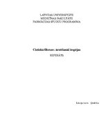 Referāts 'Cistiskā fibroze: ārstēšanas iespējas', 1.