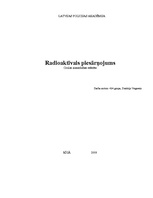 Referāts 'Radioaktīvais piesārņojums', 1.