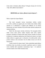 Eseja 'Recenzija par rakstu "Bankas turpina kāpumu"', 1.