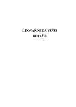 Referāts 'Leonardo da Vinči', 1.