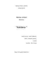 Referāts 'Reklāma', 1.