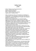 Konspekts 'Andrejs Upīts "Zelts"', 1.