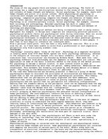 Eseja 'Introduction to Psychology', 1.