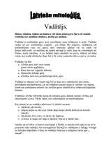 Referāts 'Latviešu mitoloģija - vadātājs', 1.