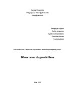 Referāts 'Bērna runas diagnosticēšana', 1.