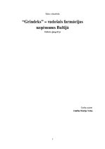 Konspekts '"Grindeks" - vadošais farmācijas uzņēmums Baltijā', 1.