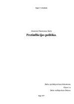 Referāts 'Pretinflācijas politika', 1.