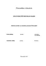 Referāts 'Alkohola ietekme uz mūsdienu jaunatni Pilsrundālē', 1.