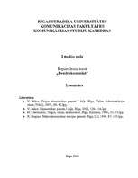 Konspekts 'Patērētāju rīcība tirgū un galējais derīgums', 1.