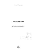 Referāts 'Olimpiskā kustība', 1.