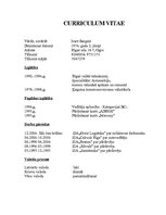 Paraugs 'Curriculum Vitae', 1.