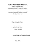 Konspekts 'Makroekonomikas teorija. Pirmais seminārs', 1.