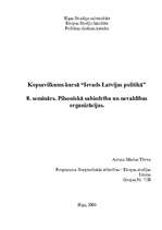 Konspekts 'Pilsoniskā sabiedrība un nevaldības organizācijas', 1.