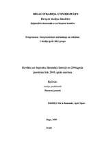 Referāts 'Kredītu un depozītu dinamika Latvijā', 1.