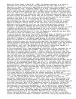 Eseja 'Why Was There Support for Unarmed Neutralism in Japanese Society? ', 1.