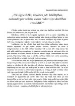 Eseja 'Cilvēka rīcības sekas', 1.