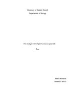 Eseja 'The Multiple Role of Peroxisomes in Plant Life', 1.