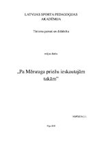 Konspekts 'Tūrisma pamati un didaktika. Maršruts', 1.